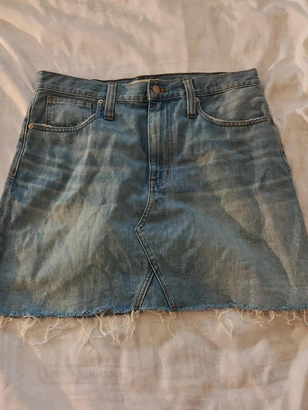 Madewell Jean Mini Skirt